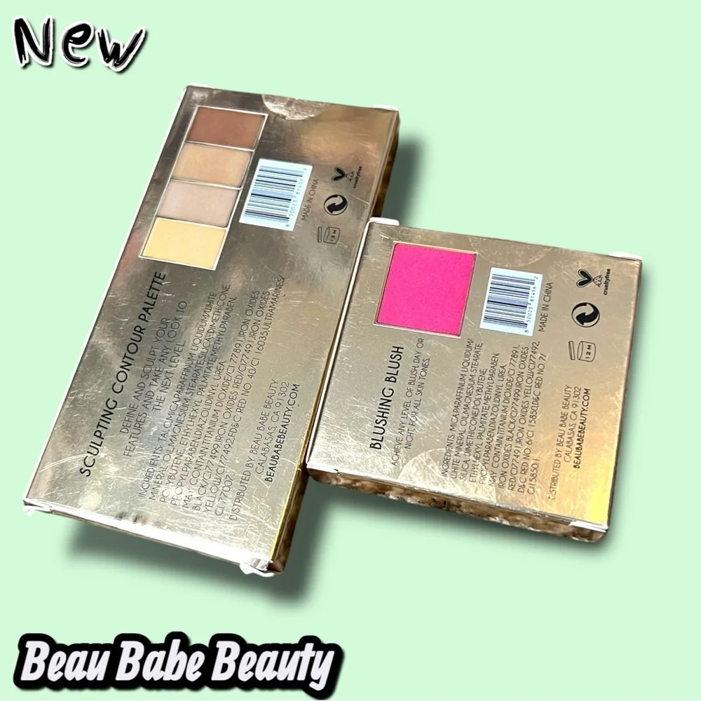 New Beau Babe Beauty Contour & Blush Set – Sculpting Palette + Blushing Blush